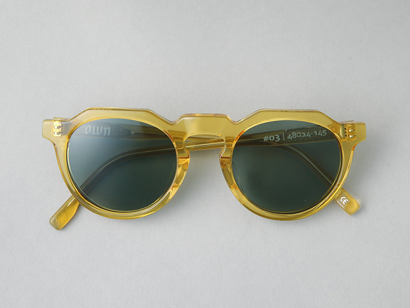 OWN オウン OW-03YL-GRN #03 YELLOW / GREEN ボストンタイプ イエロー 