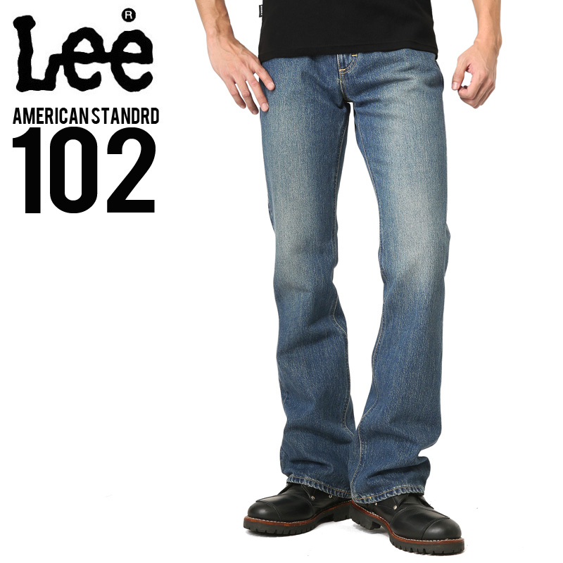 Lee リー AMERICAN STANDARD 102ブーツカットデニムジーンズ 濃色
