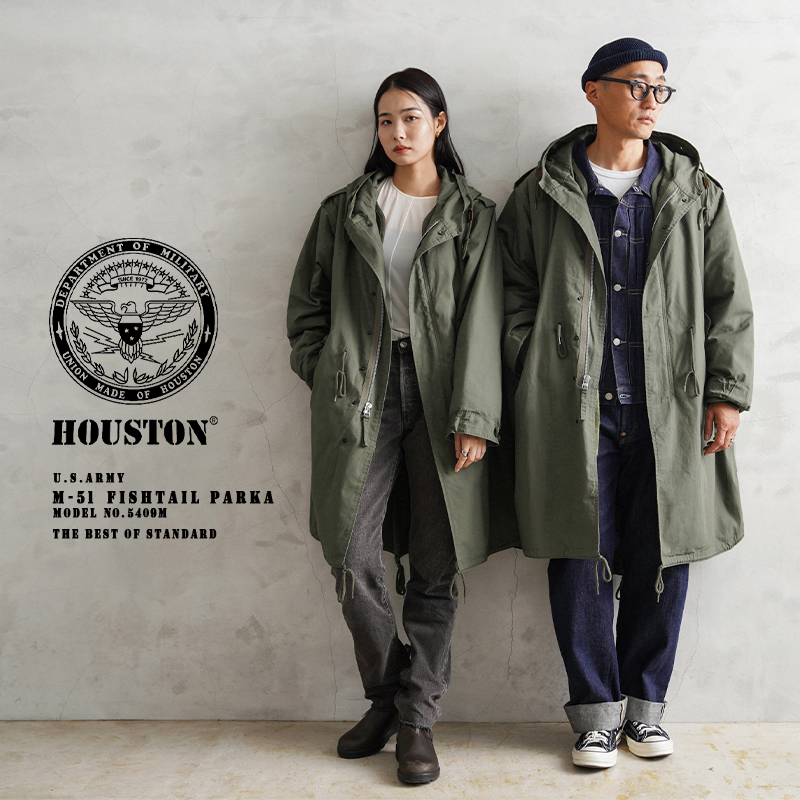 HOUSTON ヒューストン 米軍 M-51パーカ モッズコートXSHOUSTONPA