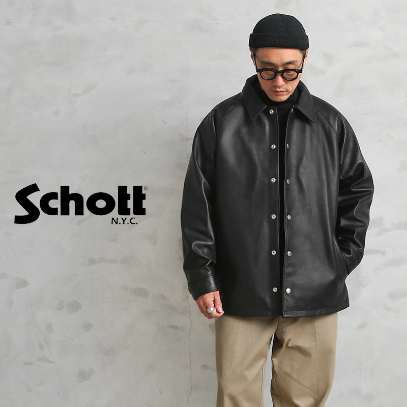 Schott ショット 3121026 シープスキン レザー コーチジャケット 