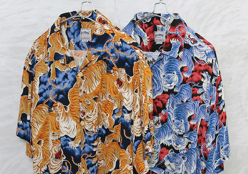 HOUSTON ヒューストン 41022 アロハシャツ 百虎 日本製