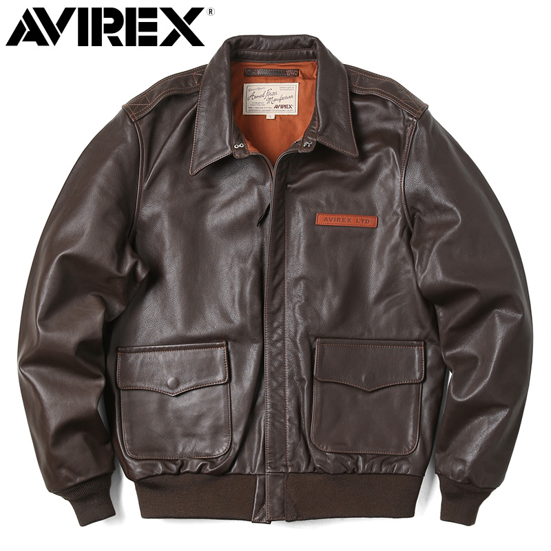AVIREX アビレックス 6181061 A-2 レザーフライトジャケット PLAIN 革