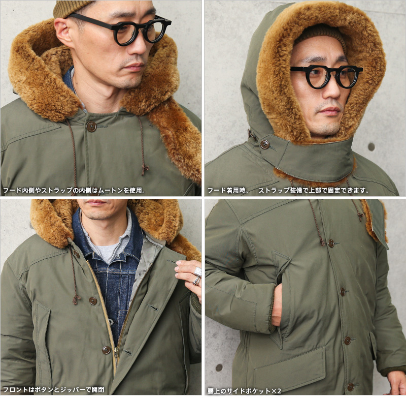 初売り】 【美品】アヴィレックス 山羊革 Lサイズ ダウンジャケット 