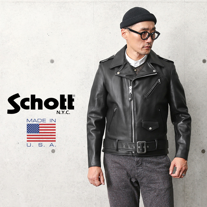 Schott ショット 7164 613UST VINTAGE ONESTAR ライダースジャケット TALL MADE IN USA ワンスター  レザージャケット