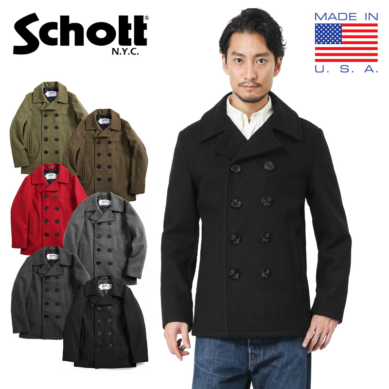 Schott ショット 7118 753US 日本別注 24oz スリムフィットピーコート