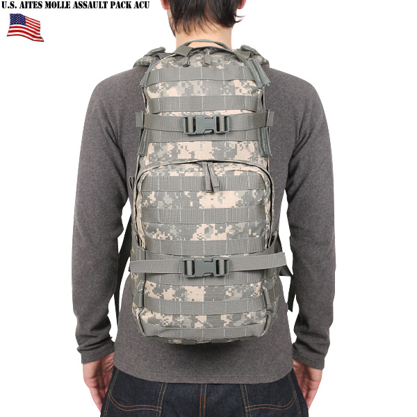 人気が高い  米軍 AITES MOLLE アサルトパック ACU リュック ミリタリー バックパック