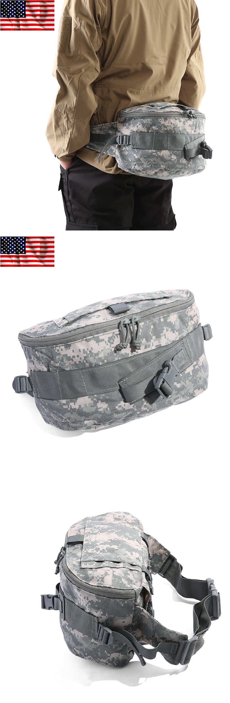 米軍 遊ばせ 実物 ノースアメリカンレスキュー ウエストバッグ 