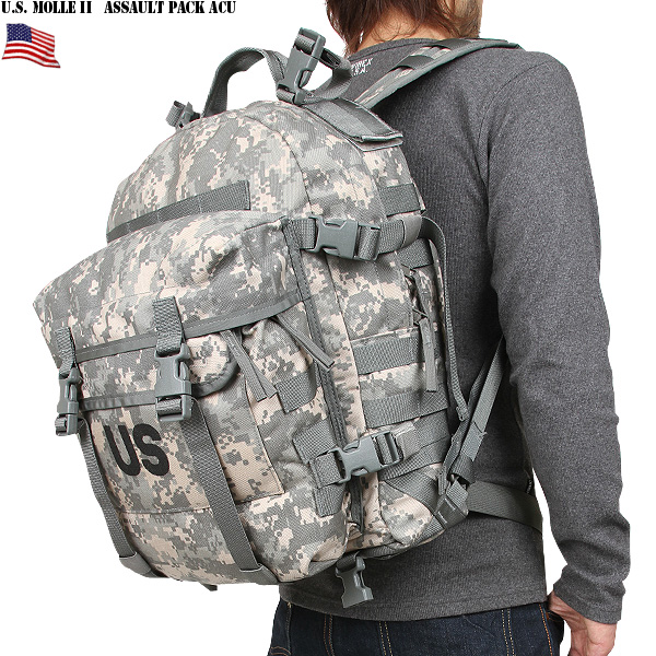 米軍 MOLLE 3DAY アサルトパック ACU 米軍放出品 ミリタリー