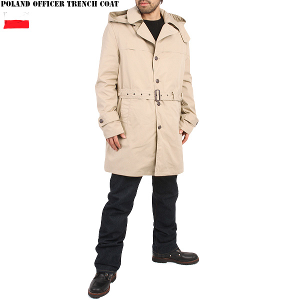 ポーランド軍 オフィサートレンチコート ミリタリーショップ 通販 服