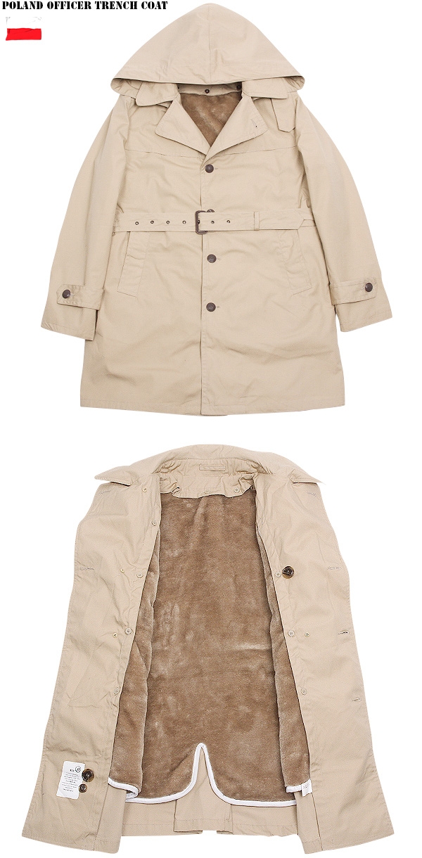 ポーランド軍 オフィサートレンチコート ミリタリーショップ 通販 服
