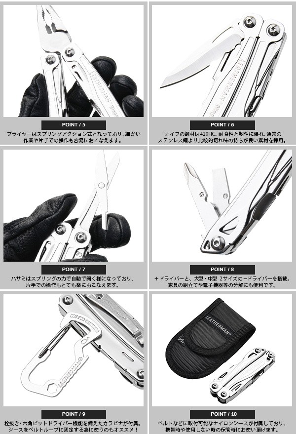 LEATHERMAN レザーマン WINGMAN マルチツール アウトドア
