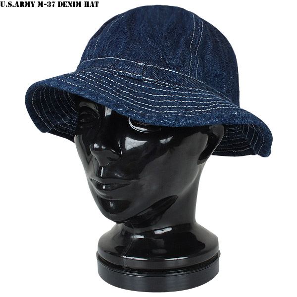 ★セール★新品 復刻 米軍 M-37デニムハット (U.S. ARMY M-37 Denim Hat)【Zo】【T】