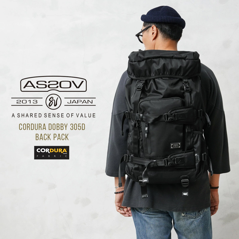 AS2OV アッソブ 061400 CORDURA DOBBY 305D BACK PACK