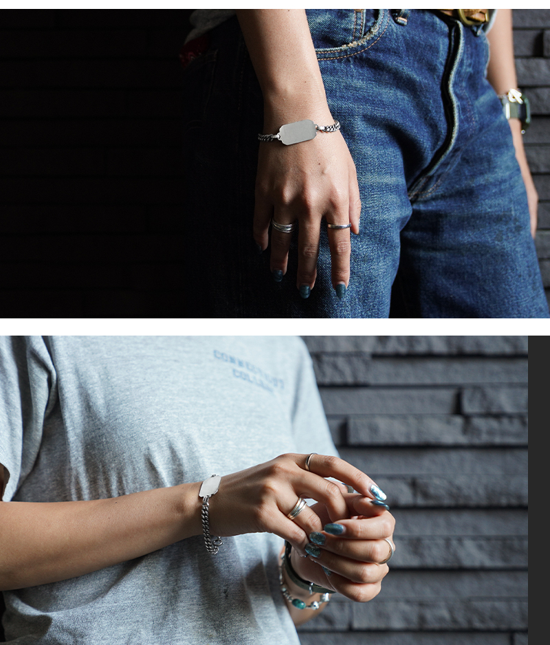 BUTTON WORKS ボタンワークス WAIPER別注 IDブレスレット VINTAGE 