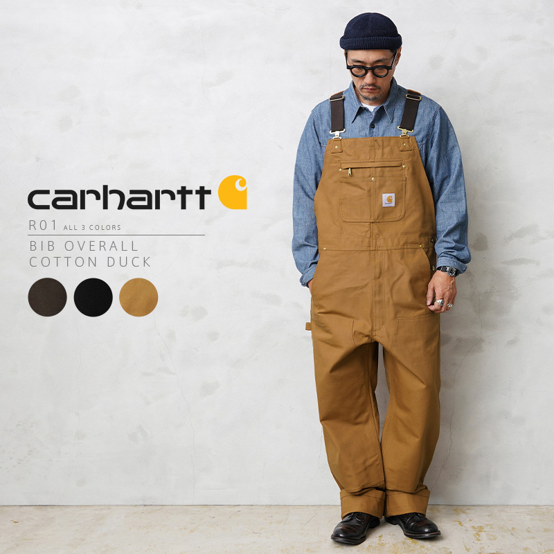 Carhartt カーハート R01 BIB OVERALL COTTON DUCK ビブ ...