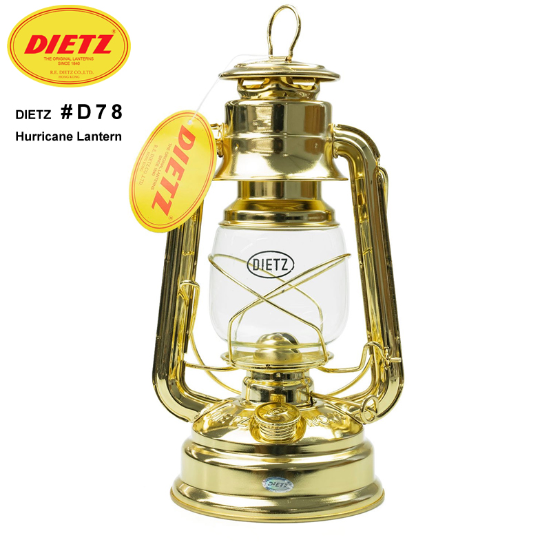 DIETZ デイツ ハリケーンランタン D78 ブラス（ゴールド）