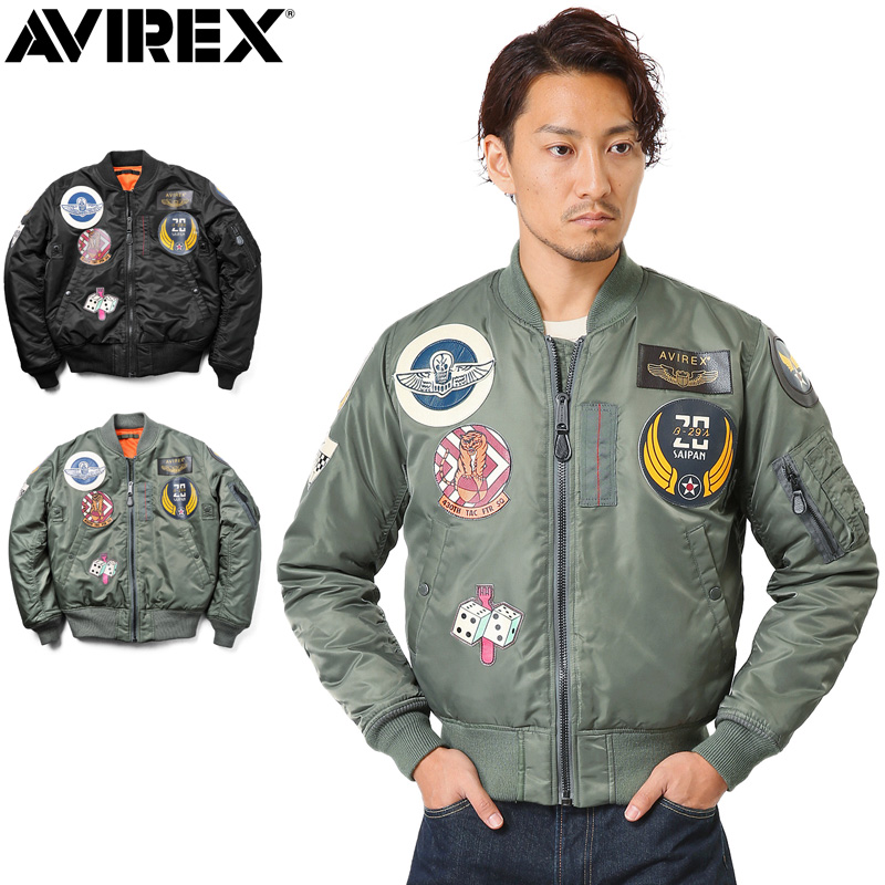 アビレックス AVIREX MA-1 フライトジャケット ワッペン 2XL