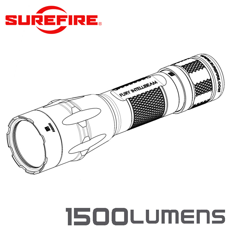 SUREFIRE シュアファイア FURY INTELLIBEAM Auto-Adjusting Dual Fuel 