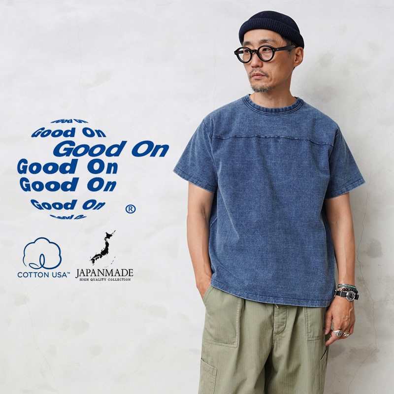 Good On グッドオン GOST-1906IS S/S ヘビー フットボールTシャツ ...
