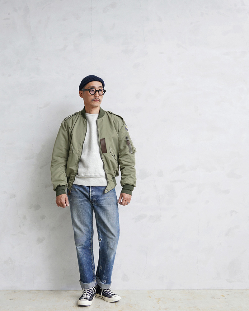 Houston/Japan-maid/L-2フライトジャケット/5L-2XBK - フライトジャケット ザノースフェイス THE NORTH FACE フリースジャケット メンズXL /eaa294072
