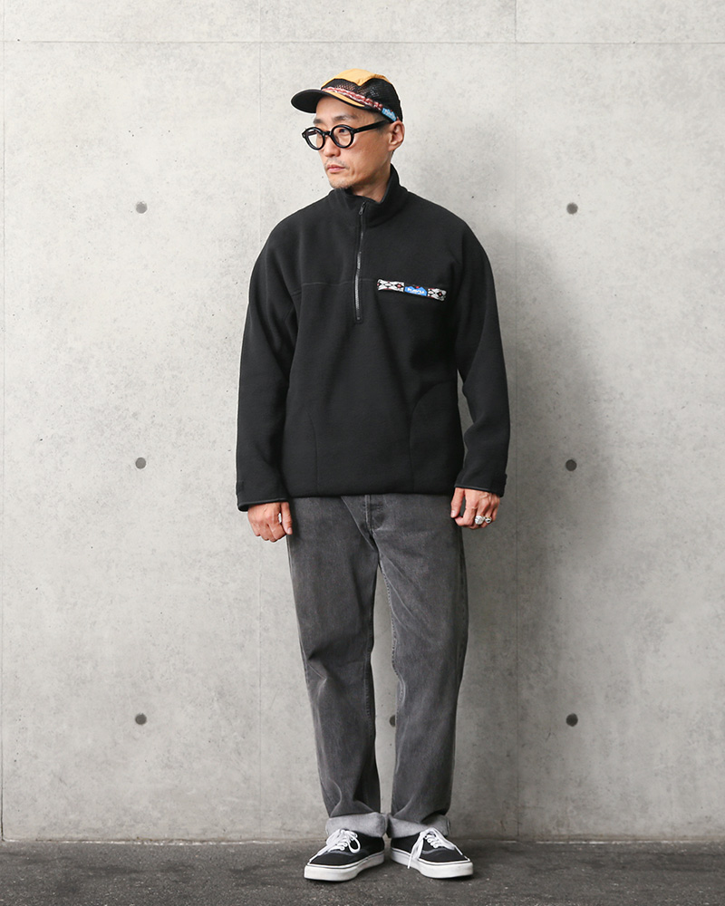KAVU カブー 11863318 ハーフジップ フリース スローシャツ MADE 