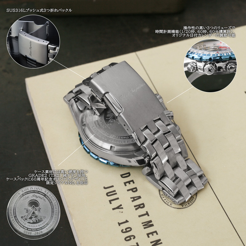 KENTEX ケンテックス S793M Blue Impulse 60th Anniversary チタン