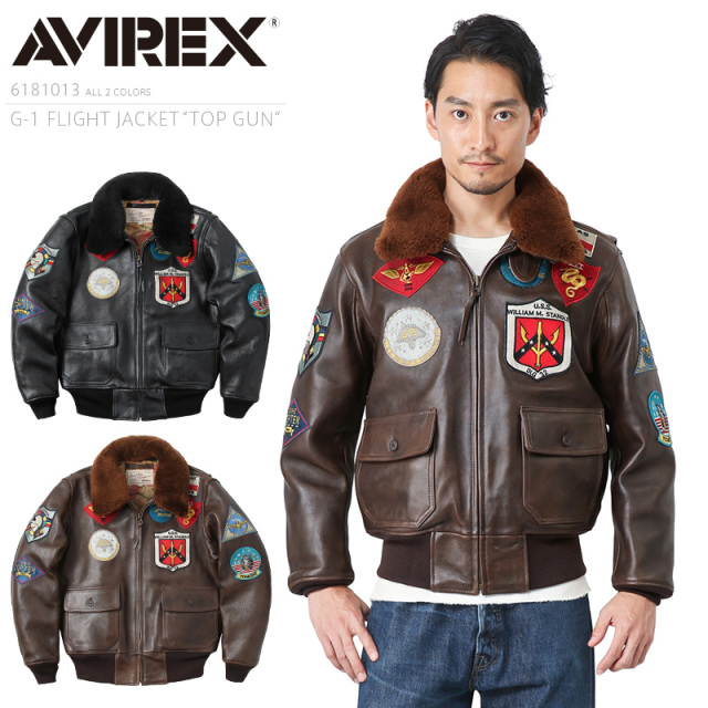 AVIREX アビレックス TOP GUN G-1 レザーフライトジャケット 6181013