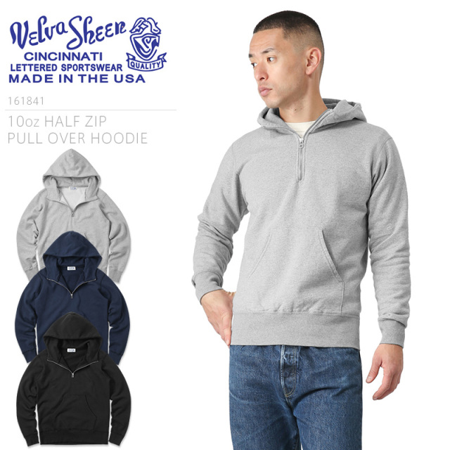 Velva Sheen ベルバシーン 161841 10oz HALF ZIP PULL OVER