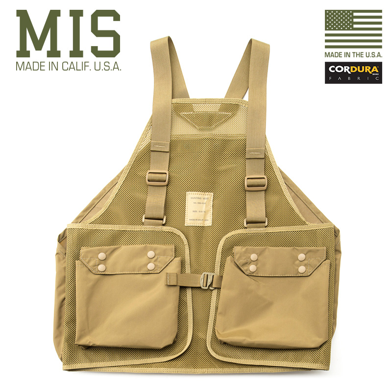MIS エムアイエス MIS-1030 RASCHEL KNIT ハンティングベスト COYOTE TAN