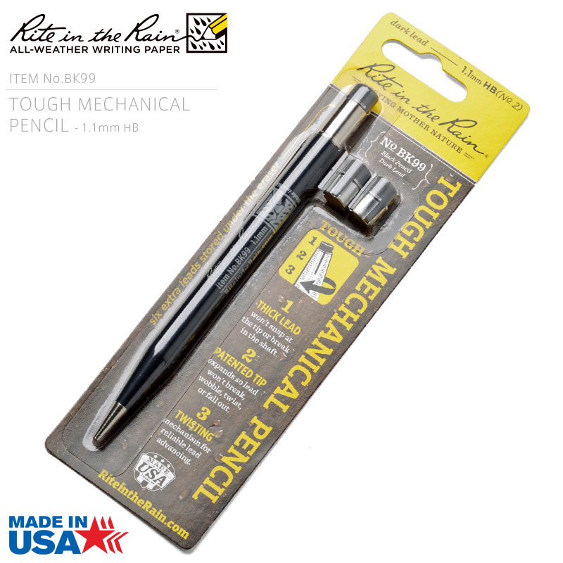 Rite In the Rain ライトインザレイン 米軍採用 ALL WEATHER BLACK MECHANICAL PENCIL（BK99） メカニカルペンシル