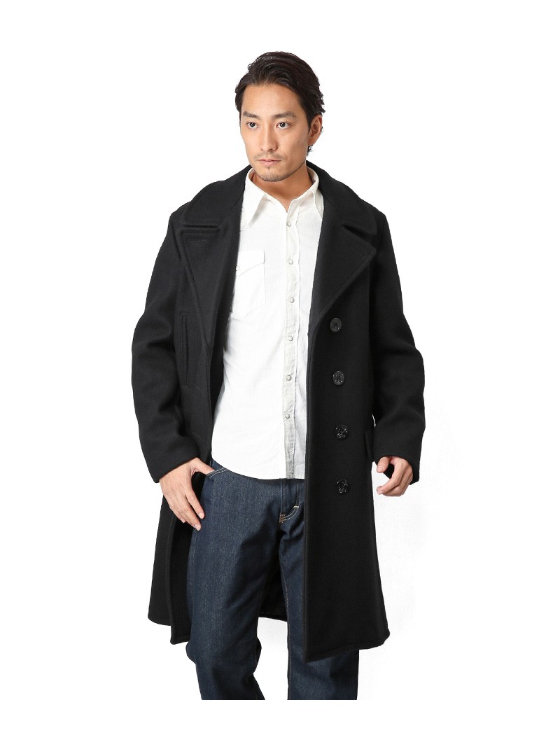 ★ポイント10倍★Schott ショット 714US ロングメルトンピーコート NAVY 7331【キャンペーン対象外】【T】