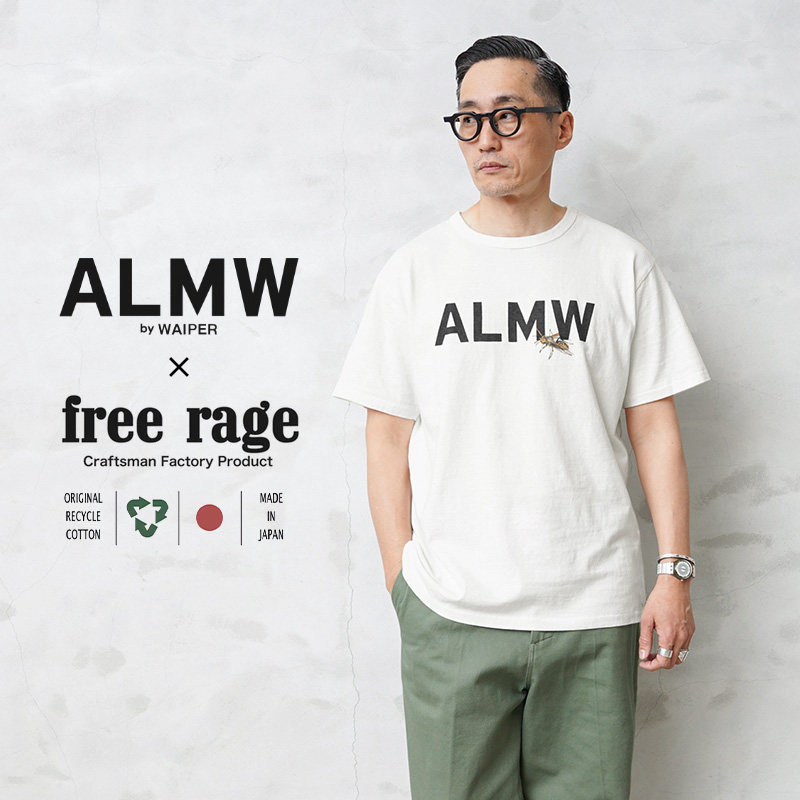 ALMW by WAIPER×free rage Tシャツ