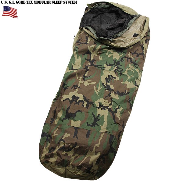 米軍 GORE-TEX Improved Modular Sleeping Bag System ウッドランド