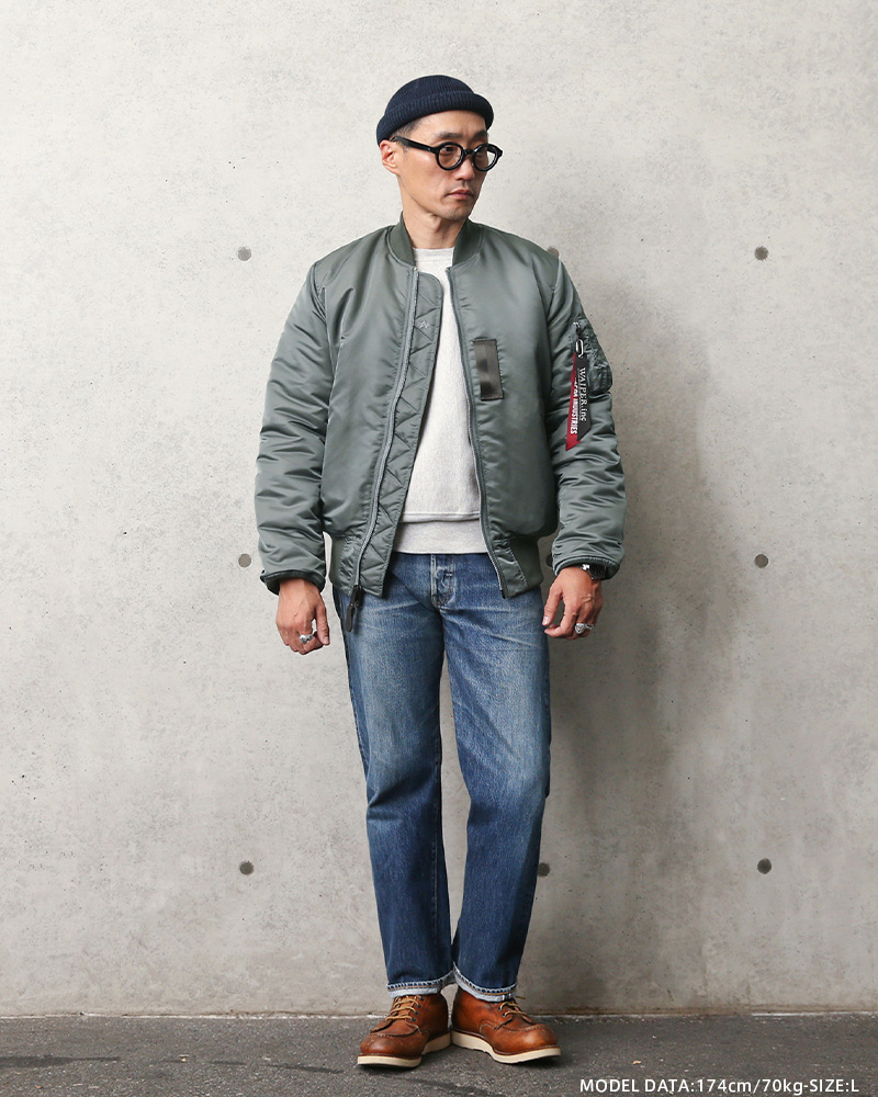 ALPHA アルファ WAIPER別注 TA0128 MA-1 フライトジャケット