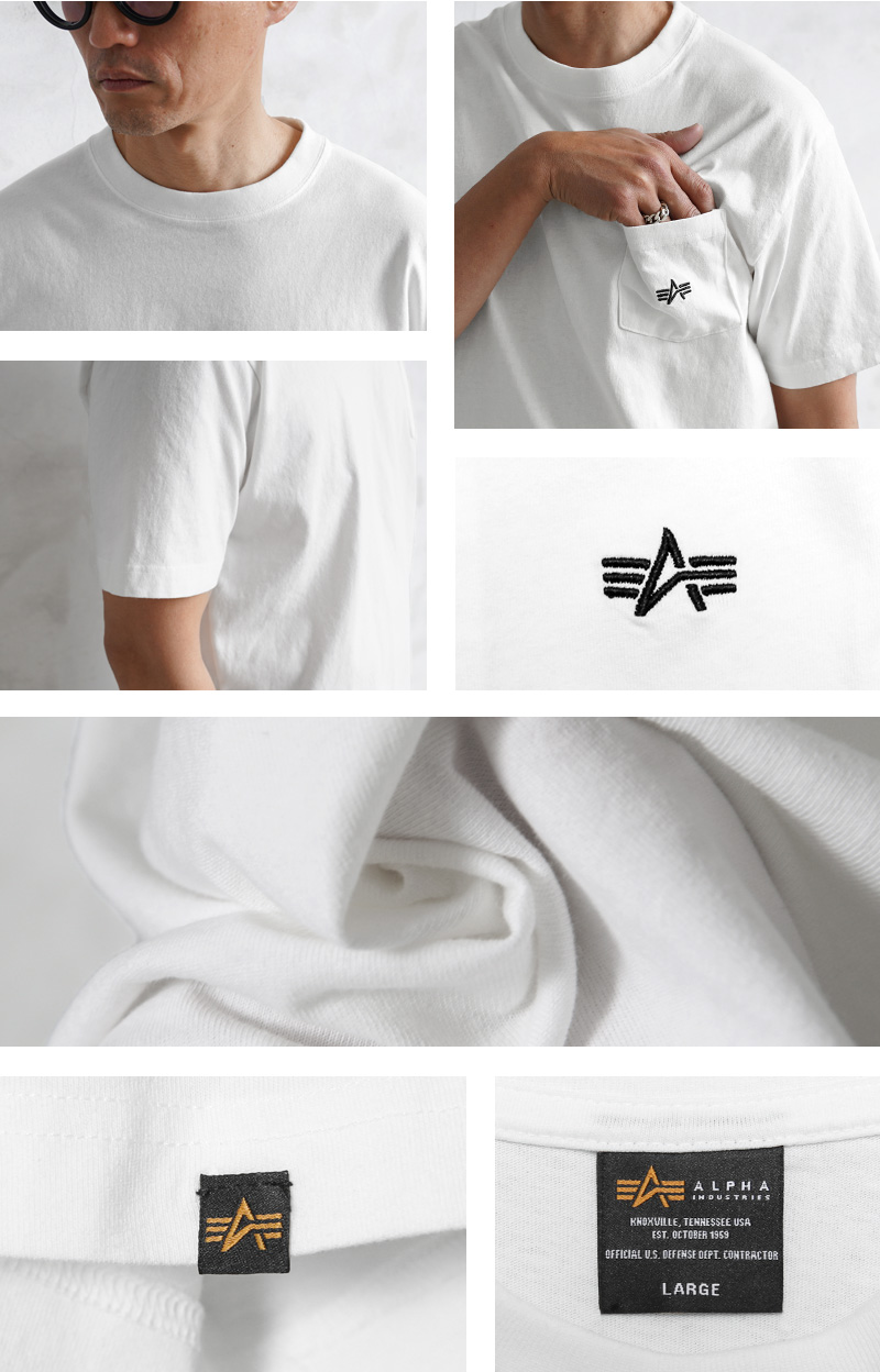 新品　XL　アルファ　半袖Tシャツ カラー ホワイト