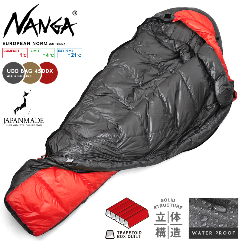 ナンガ Approach Down sleeping bag 450 永久保証