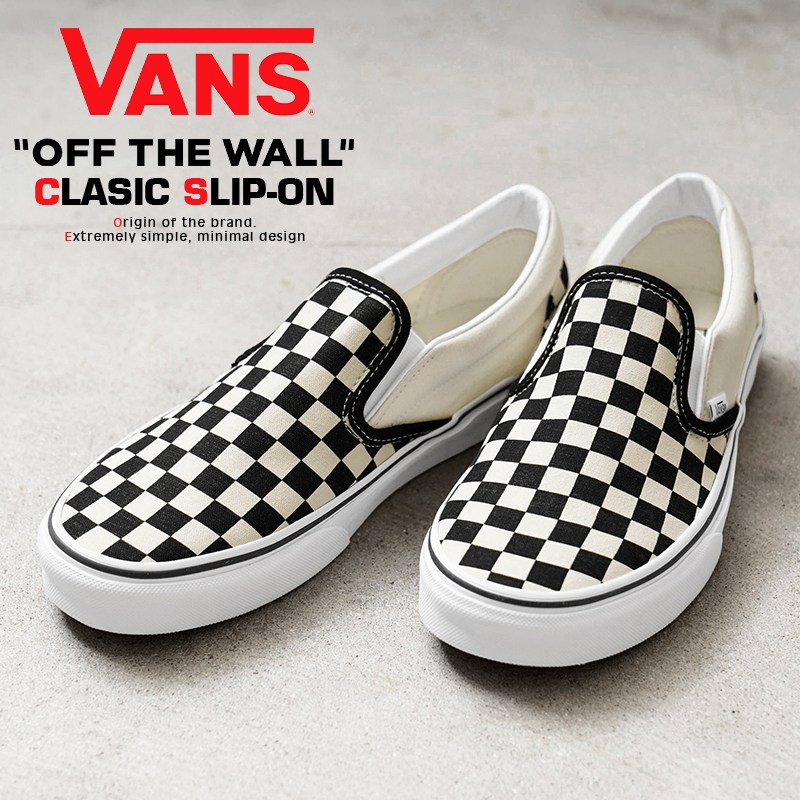 VANS VN000EYEBWW CLASSIC SLIP ON Checkerboard