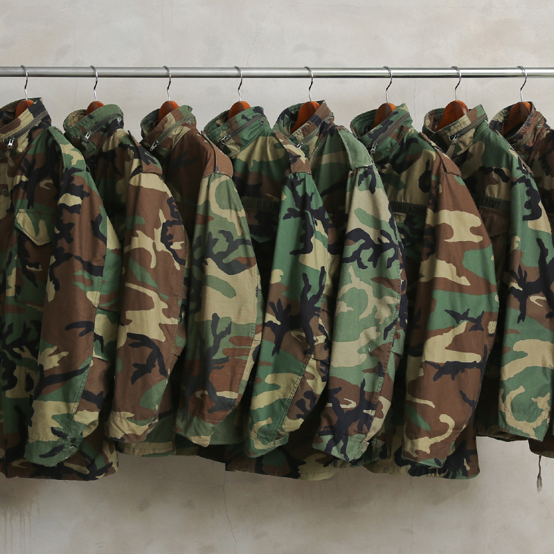実物 USED 米軍 M-65 フィールドジャケット WOODLAND ミリタリー 軍服