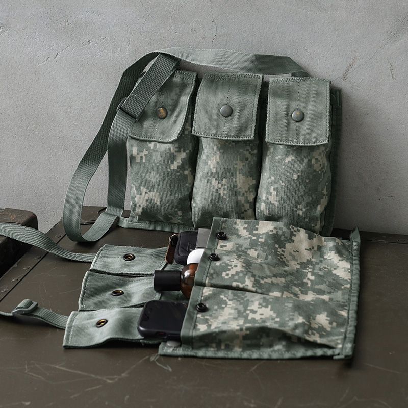 実物 USED 米軍 MOLLE II 6 MAGAZINE バンダリアポーチ ACU