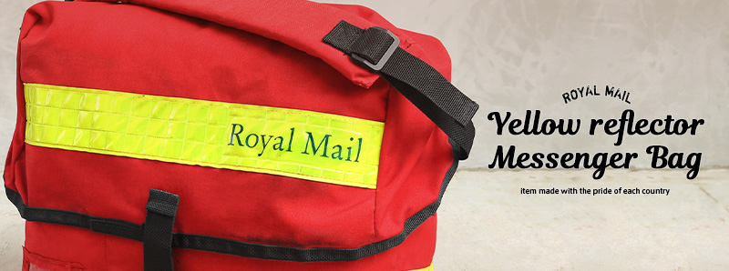 実物 USED イギリス ROYAL MAIL メッセンジャーバッグ イエロー 