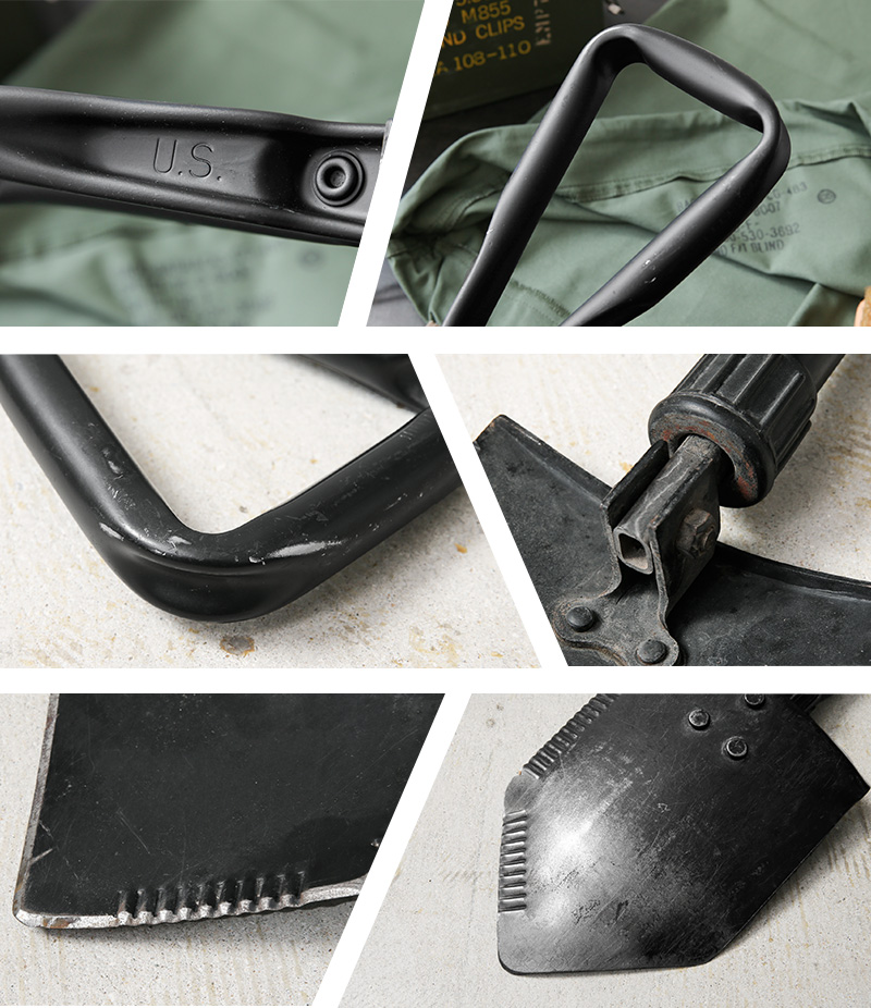 実物 USED 米軍 ENTRENCHING TOOL ショベル カバーセット