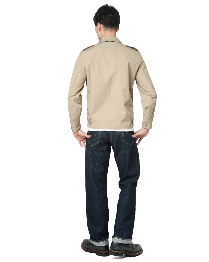 ★カートで割引対象品★MADE IN USA デッドストック CREIGHTON社製 米軍使用 U.S.NAVY ユーティリティージャケット  KHAKI ミリタリージャケット【I】