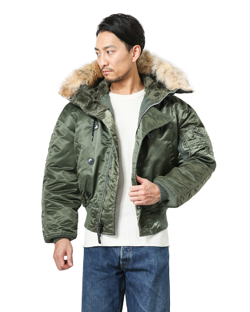 CORINTH MFG CO コリンズ MADE IN USA N-2Bフライトジャケット SAGE GREEN【キャンペーン対象外】  ミリタリーファッション【T】