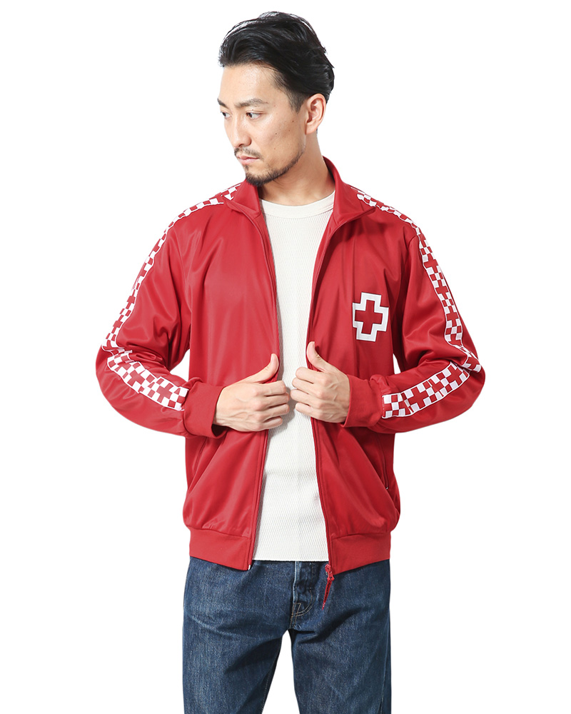 実物 新品 スペイン赤十字 レッドクロス トレーニング トラックジャケット（キャンペーン対象外） デッドストック【I】