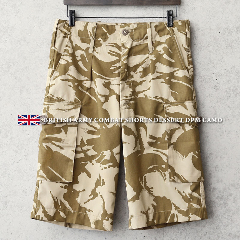 イギリス軍 コンバットショーツ ショートパンツ デザートDPMカモ 軍パン ミリタリーファッション 軍服