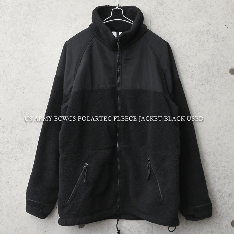 実物 USED 米軍 ECWCS GEN2 POLARTEC（ポーラテック） フリースジャケット BLACK【キャンペーン対象外】  ミリタリーファッション【I】