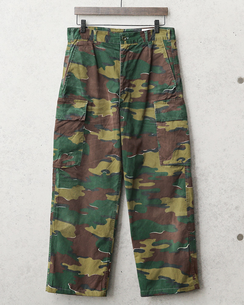 USED ベルギー軍 M-90 ジグソーカモ フィールド カーゴパンツ 2nd 軍服 ミリタリーファッション 軍パン