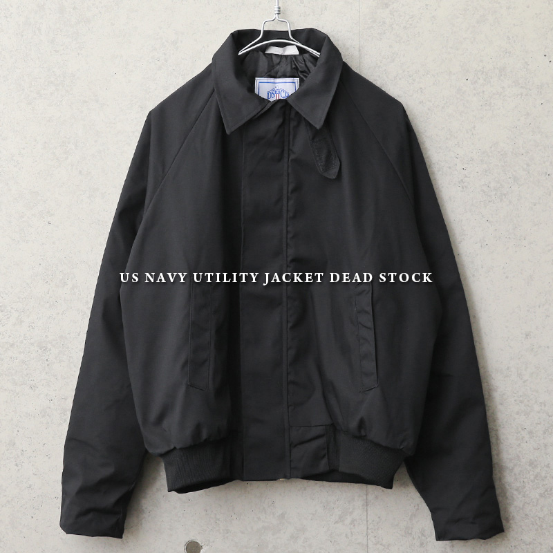 実物 新品 デッドストック 米軍 U.S.NAVY ユーティリティージャケット BLACK【キャンペーン対象外】 軍服 ミリタリーファッション【I】