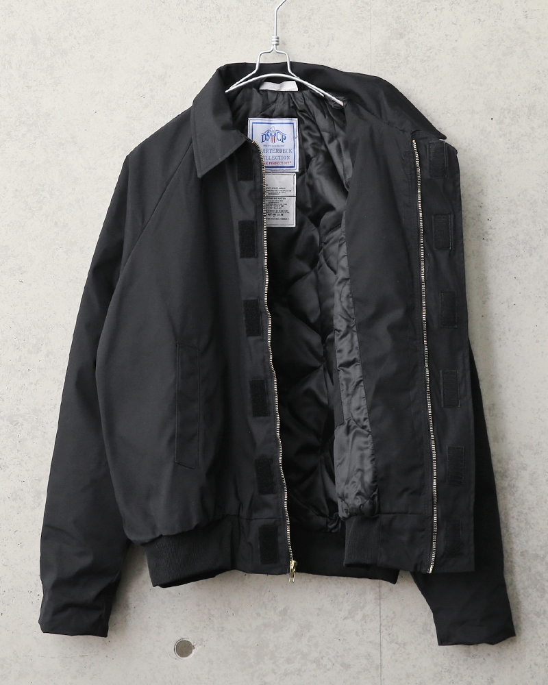 デッドストック 米軍 U.S.NAVY ユーティリティージャケット BLACK 軍服