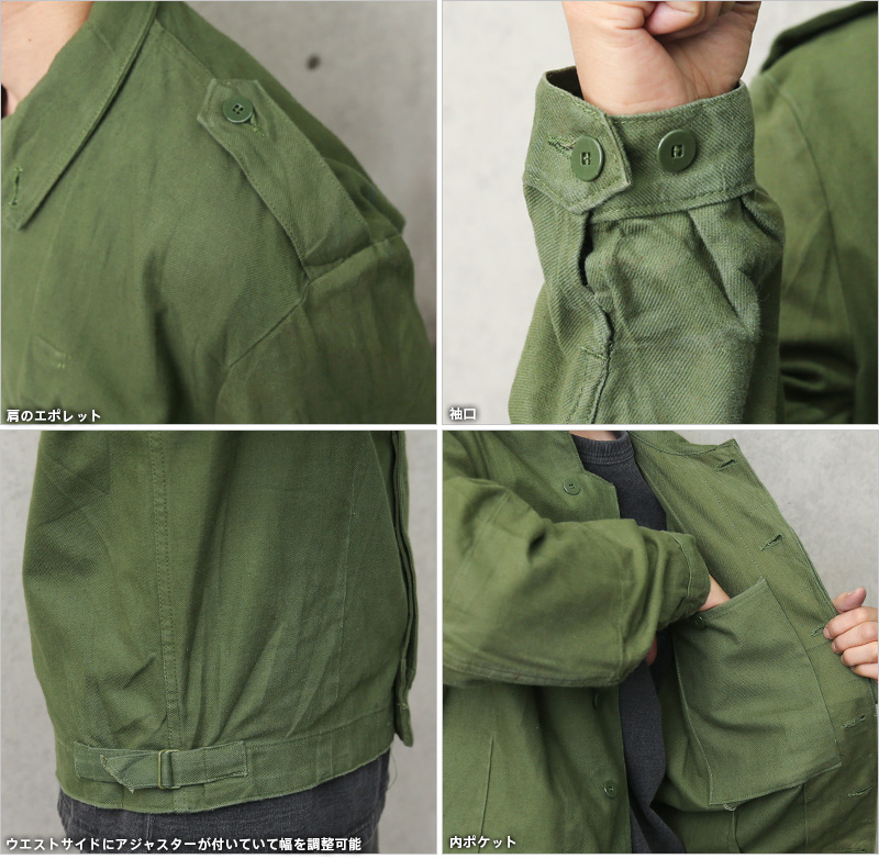 USED スウェーデン軍 メカニック ワークジャケット 軍服 